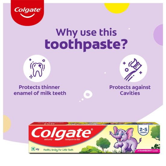 Colgate Kids Strawberry 40g Toothpaste, Cavity Protection