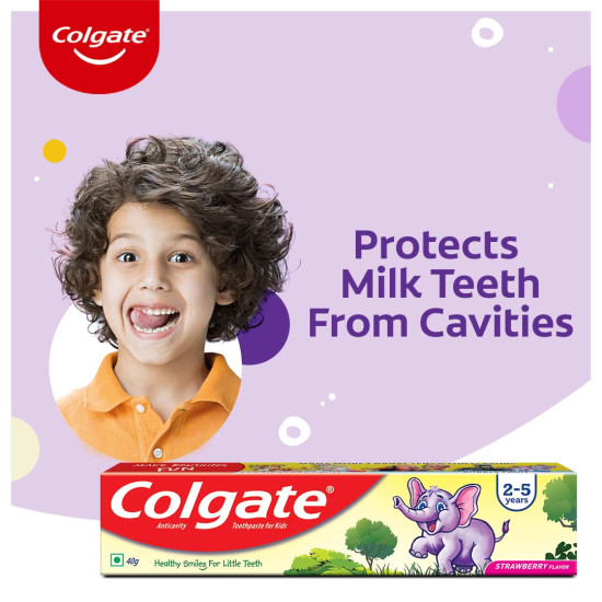 Colgate Kids Strawberry 40g Toothpaste, Cavity Protection