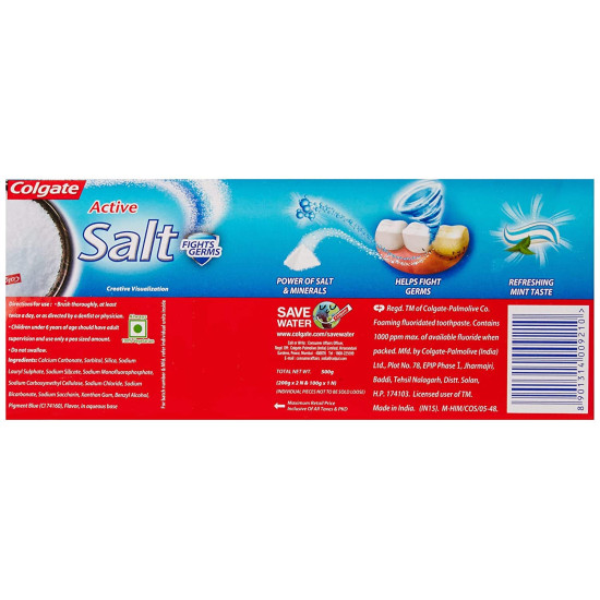 Colgate Active Salt Toothpaste - 500 g