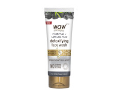 WOW Skin Science Wow Activated Charcoal Infused With Activated Charcoal Beads No Parabens & Sulphate Face Wash (100Ml)