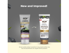 WOW Skin Science Wow Activated Charcoal Infused With Activated Charcoal Beads No Parabens & Sulphate Face Wash (100Ml)
