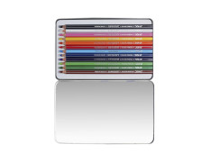 DOMS Fsc 12 Colour Pencil Flat Tin|Multicolor