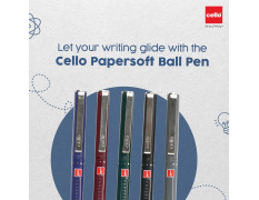 Cello Papersoft Ball Pen - (Blue)