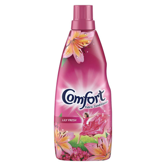 Comfort Lily Fresh Fabric Conditioner 860 mL | After Wash Liquid Fabric Softener | Softness, Shine & Long Lasting Freshness