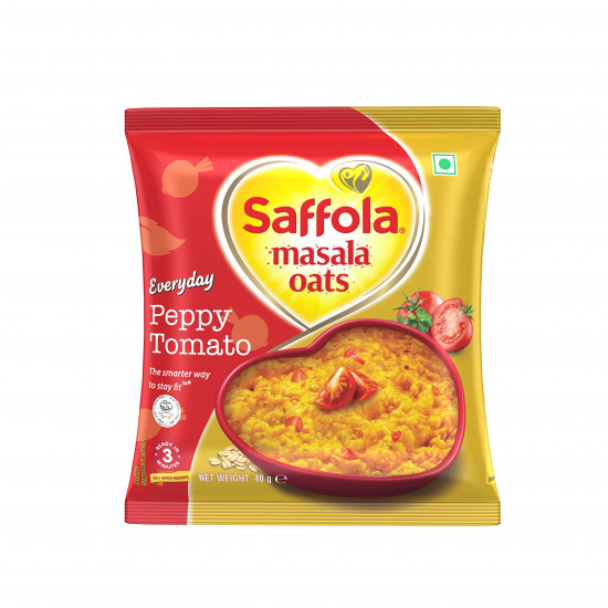 Saffola Masala Oats Peppy Tomato - 38 gm [Pack of 12]
