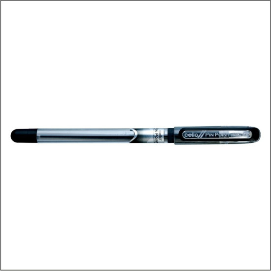Cello Pinpoint Ball Pen- Black (Pack of 10) Cello Pinpoint Ball Pen- Black (Pack of 10)