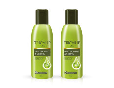 Trichup Healthy, Long & Strong Hair Oil - with The Natural Goodness of Sesame & Coconut oil and Enriched with Aloe Vera & Neem (200ml) (Pack of 2)