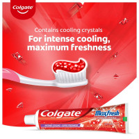 Colgate MaxFresh Toothpaste, Red Gel Paste with Menthol for Super Fresh Breath, 300g, 150g X 2 (Spicy Fresh)