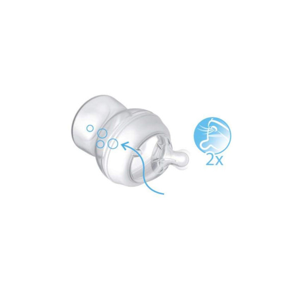 Chicco Natural Feeling 330ml Baby Milk Feeding Bottle with Wide Neck, Anti-Colic for Easy Milk Flow, for Babies & Toddlers 6m+ (Blue) Chicco Natural Feeling 330ml Baby Milk Feeding Bottle with Wide Neck, Anti-Colic for Easy Milk Flow, for Babies & Toddlers 6m+ (Blue)