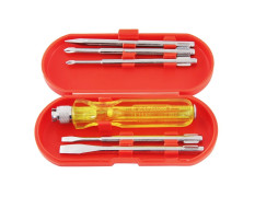 Spartan BS-01 5-Pieces Screwdriver Kit/Screwdriver Set For Home Use/For Multipurpose Application (S-6, Yellow)