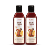 Jiva Pain Calm Oil 120 ml | Blend Of 5 Ayurvedic Oils | Relieves Knee, Legs, Shoulder, Muscle & Joint Pain | Controls Swelling And Joint Inflammation | 100% Natural (Pack Of 2)