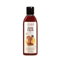 Jiva Pain Calm Oil 120 ml | Blend Of 5 Ayurvedic Oils | Relieves Knee, Legs, Shoulder, Muscle & Joint Pain | Controls Swelling And Joint Inflammation | 100% Natural (Pack Of 2)