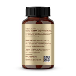 Jiva Neem Ayurvedic Tablets 500mg | Natural Blood Purifier | Skin Wellness | Controls Acne and Pimples | Veg Tablets | 100% Pure & Natural - 120 Tablet (Pack of 3)