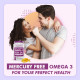 HealthyHey Nutrition Fish Oil Capsules Omega 3 60 Softgel For Women and Men | Triple Strength Fish Oil | Burpless, EPA 600 - DHA 400 Supplement