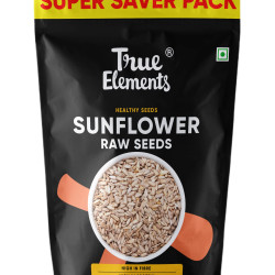 True Elements Sunflower Seeds 1kg - Raw Seeds for Eating | Healthy Snacks | High in Vitamin, Fibre & Protein | Non - GMO | Diet Food | Gluten free | Premium Raw Sunflower Seeds