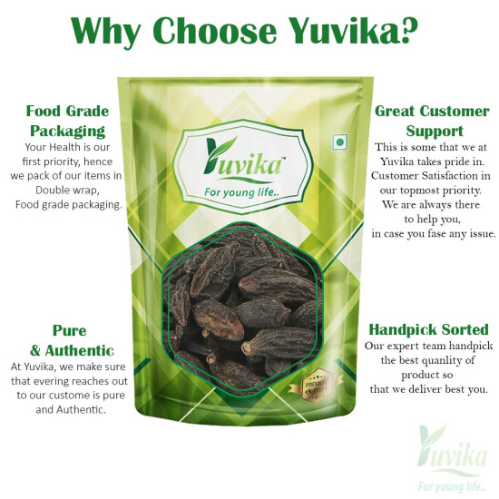 YUVIKA Harad Choti - Kali Harad - Black Himej - Terminalia Chebula - Myrobalan 200 Grams