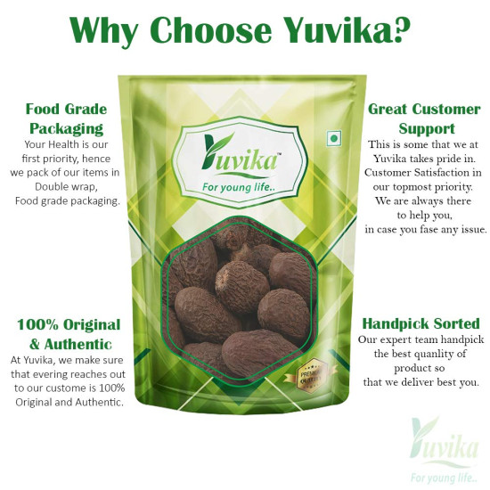 YUVIKA Niranjan Phal - Sterculia Lychnophora - Malva Nuts 100 Grams