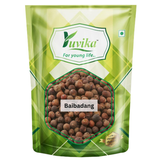 YUVIKA Baibadang - Vaivadang Black - Embelia Ribes - False Black Pepper 200 Grams