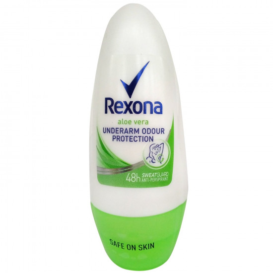 Rexona Underarm Odour Protection Roll On Aloe Vera, Anti-perspirant for Unisex, 50ml