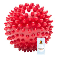 Foodie Puppies Natural Rubber Spike Ball - 2.8inch/ 7cm | Suitable for Small to Medium Dogs and Puppies | Chewing, Teething, and Training Bouncy Ball Toy