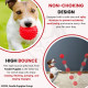 Foodie Puppies Natural Rubber Spike Ball - 2.8inch/ 7cm | Suitable for Small to Medium Dogs and Puppies | Chewing, Teething, and Training Bouncy Ball Toy