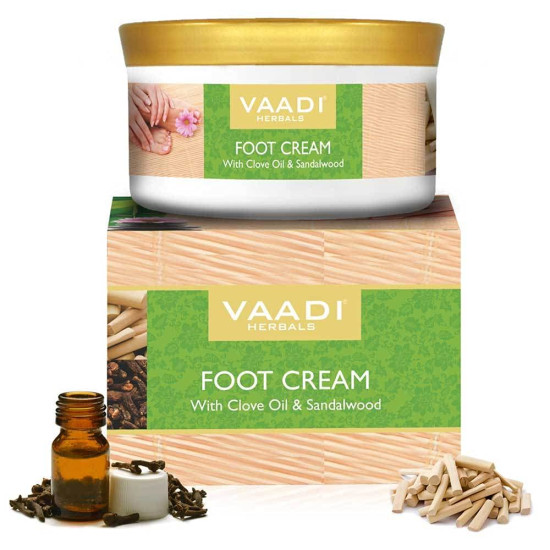 Vaadi Herbals Foot Cream, Clove And Sandal Oil, 150G