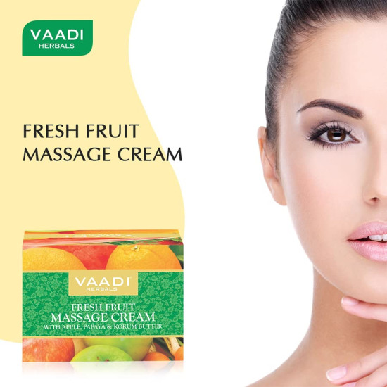 Vaadi Herbals Fresh Fruit Massage Cream With Apple, Orange, Papaya & Kokum Butter