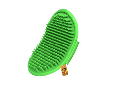 Foodie Puppies Pet Massage Rubber Bath Glove for Dogs, Cats, Rabbit, & Hamster | Grooming Shampoo Washing Soothing Bristles Hand Brush Comb - 1 Piece (Soothing Glove)