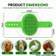 Foodie Puppies Pet Massage Rubber Bath Glove for Dogs, Cats, Rabbit, & Hamster | Grooming Shampoo Washing Soothing Bristles Hand Brush Comb - 1 Piece (Soothing Glove)