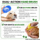 Foodie Puppies Pet Massage Rubber Bath Glove for Dogs, Cats, Rabbit, & Hamster | Grooming Shampoo Washing Soothing Bristles Hand Brush Comb - 1 Piece (Soothing Glove)