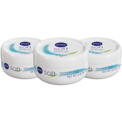NIVEA Soft Moisturizing Creme, 6.8 Ounce (Pack of 3)