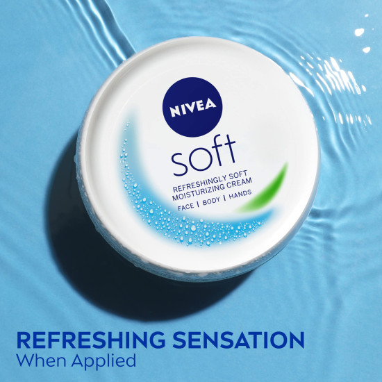 NIVEA Soft Moisturizing Creme, 6.8 Ounce (Pack of 3)