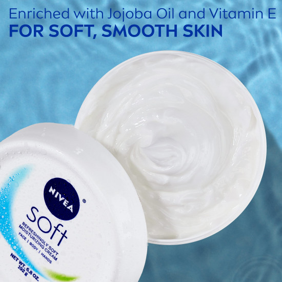 NIVEA Soft Moisturizing Creme, 6.8 Ounce (Pack of 3)