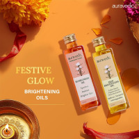 Auravedic Kumkumadi Oil For Face 100ml & Ashwagandha Saffron Turmeric Pigmentation Serum100ml Kumkumadi Tailam Face Oil Body Oil After Bath For Daily Use