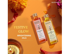 Auravedic Kumkumadi Oil For Face 100ml & Ashwagandha Saffron Turmeric Pigmentation Serum100ml Kumkumadi Tailam Face Oil Body Oil After Bath For Daily Use