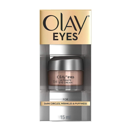 olay eye cream | Reduces Dark Circle, Wrinkles and Puffiness | With Peptides and Niacinamide | Normal, Oily, Dry & Combination Skin l Paraben & Sulphate free | (15ml, (Ultimate Eye Cream) olay eye cream | Reduces Dark Circle, Wrinkles and Puffiness | With Peptides and Niacinamide | Normal, Oily, Dry & Combination Skin l Paraben & Sulphate free | (15ml, (Ultimate Eye Cream)