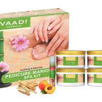 Vaadi Herbals Soothing And Refreshing Pedicure Manicure Spa Kit, 640g