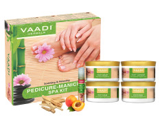 Vaadi Herbals Soothing And Refreshing Pedicure Manicure Spa Kit, 640g