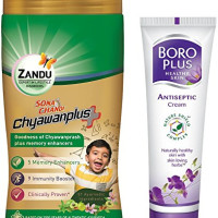 Zandu Sona Chandi Chyavanprash, Pack of 450g with Free Boro Plus Healthy Skin Ayurvedic Antiseptic Cream, 19ml