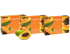 Vaadi Herbals Fresh Papaya Soap, 75g (Pack of 3)