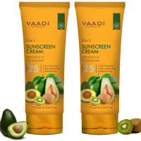 Vaadi Herbals Sunscreen Cream SPF-25, 110g (Pack of 2) Vaadi Herbals Sunscreen Cream SPF-25, 110g (Pack of 2)