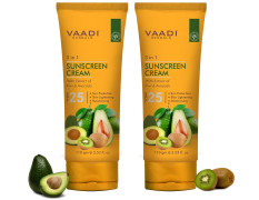 Vaadi Herbals Sunscreen Cream SPF-25, 110g (Pack of 2)
