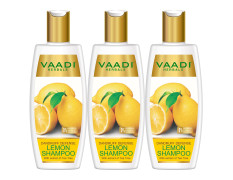 Vaadi Herbals Lemon Dandruff Defense Shampoo, 350ml (Pack of 3)