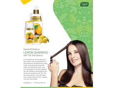 Vaadi Herbals Lemon Dandruff Defense Shampoo, 350ml (Pack of 3)