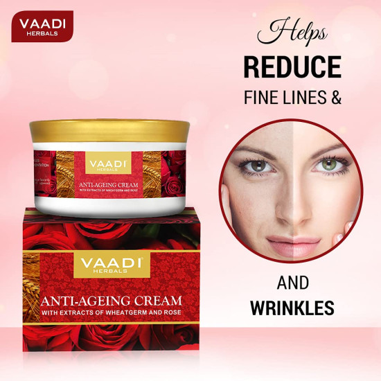 Vaadi Herbals Anti Ageing Cream, 150g (Pack of 3)