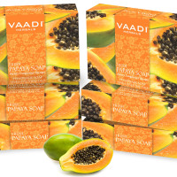 Vaadi Herbals Fresh Papaya Soap, 75g (Pack of 6)