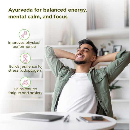 Sri Sri Tattva Ashwagandha Tablet | Ashwagandha Supplements | Immunity Booster | Helps Relieve Anxiety & Stress | Rejuvenates Mind & Body | 60 Tablets – 500 Mg