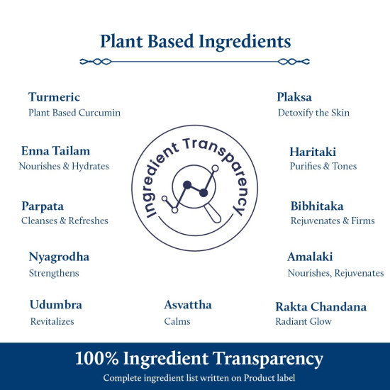 Blue Nectar Nalpamaradi Thailam Skin Brightening Treatment Oil | Plant Based Body Oil and Face Oil for Glowing Skin Infused with Turmeric, Amla and Manjistha (16herbs, 100ml)