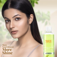 VLCC Nourishing & Silky Shine Shampoo - B1G1 - 350ml X 2 (700ml) | Stronger, Silkier Hair | Helps Prevent Frizzy Hair, Easy to Manage Hair Shampoo | Soy Proteins and Almond Shampoo.