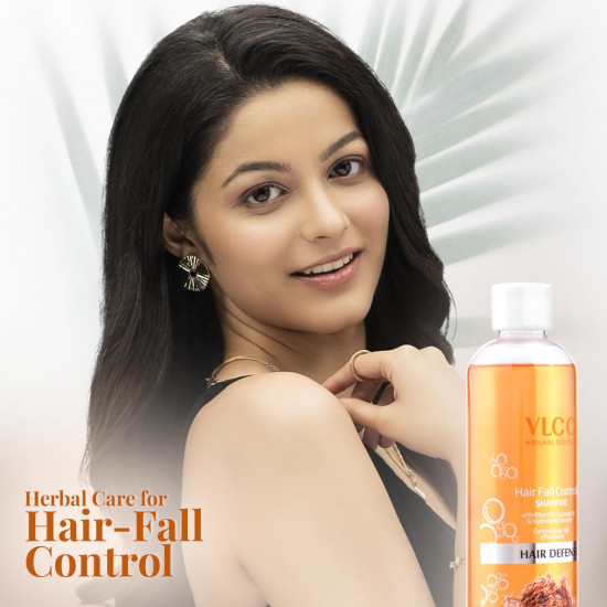 VLCC Hair Fall Control Shampoo - B1G1 - 350ml X 2 (700ml) | Stronger, Thicker Hair. Helps Control Hair Fall | Hair Fall Shampoo | Improved Scalp Health with Khus & Coconut Oil.